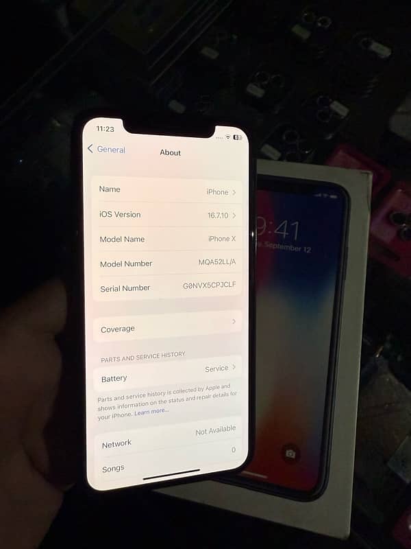 iPhone X 64 PTA approved with both  condition ok 1