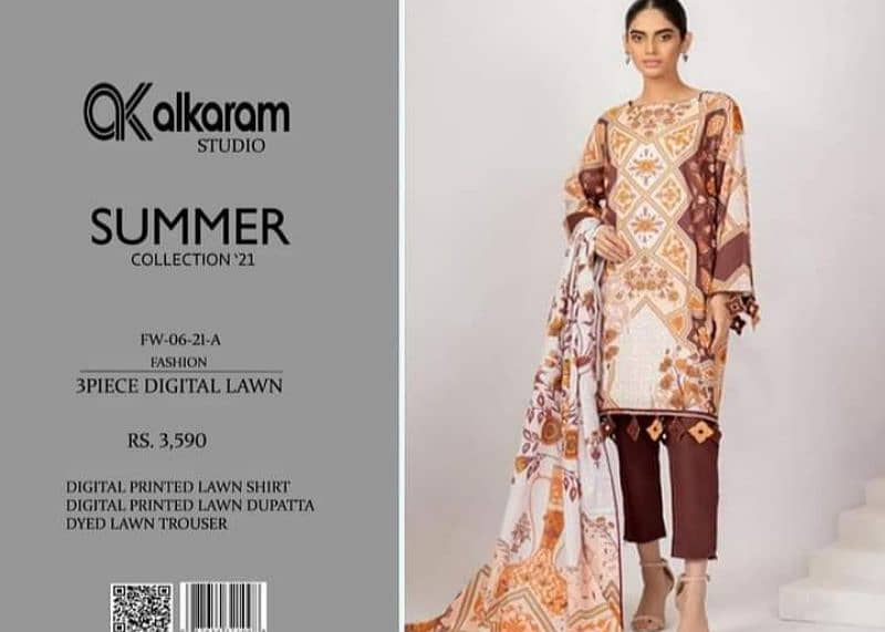 Alkaram branded suit 3pc 7