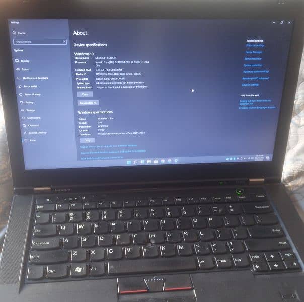 Lenovo core i5 one hand use condition 10/09 4