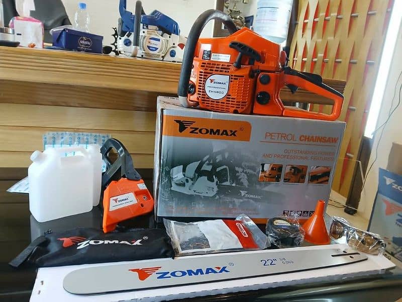 Chainsaw Zomax 5800 Model, Chain Saw, Wood Cutter, tree cutter 3