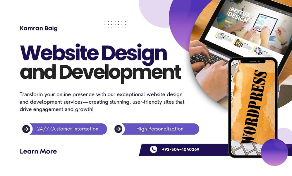 Professional Wordpress Website Development Custom Designs E Commerce 0