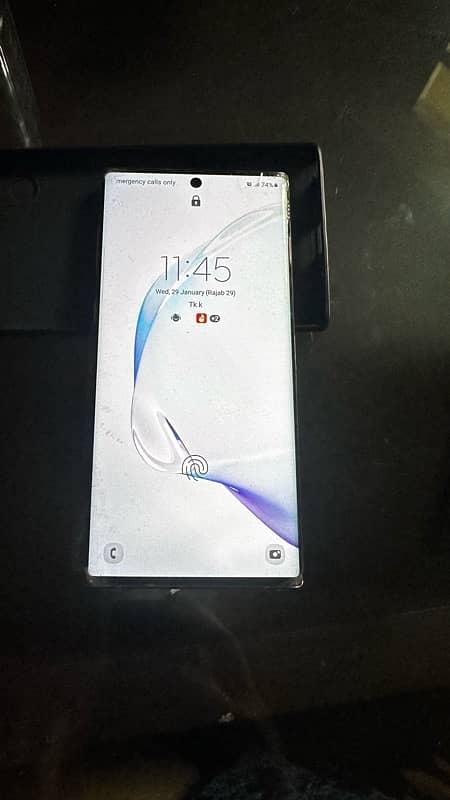 samsung Glaxy note 10 pta 0