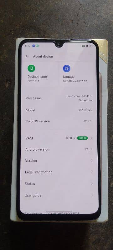 OppO F17 8gb+128gb dual Sim PTA Aprup 2