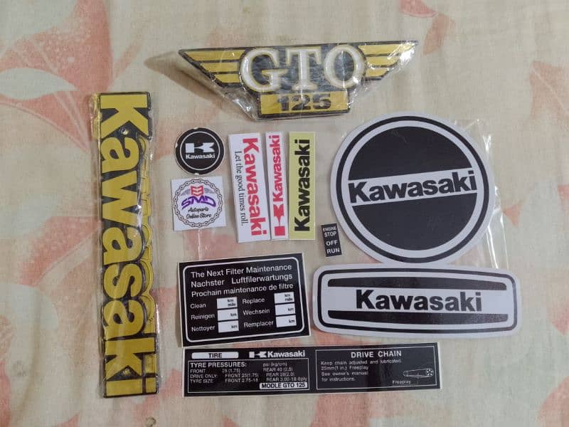 Kawasaki GTO Sticker kit 0