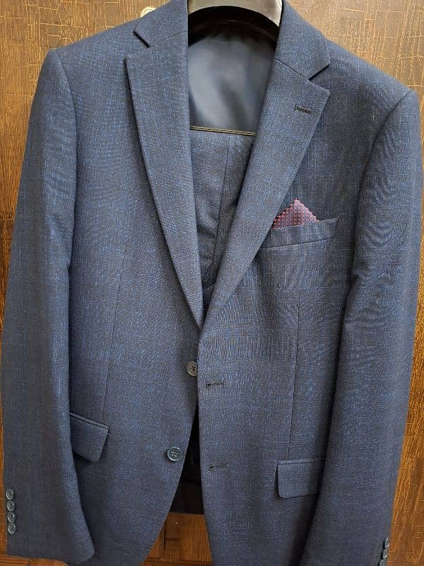 TEXTURED SLIM FIT 3-pc suit 3