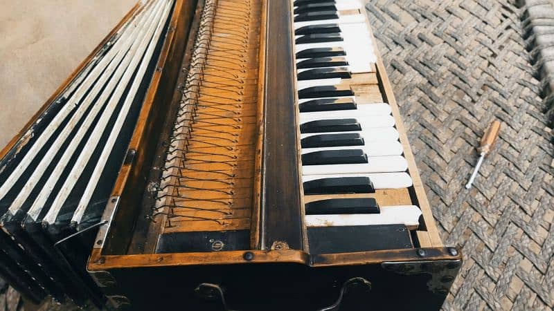 3 line German jubbilet Harmonium for sale 5