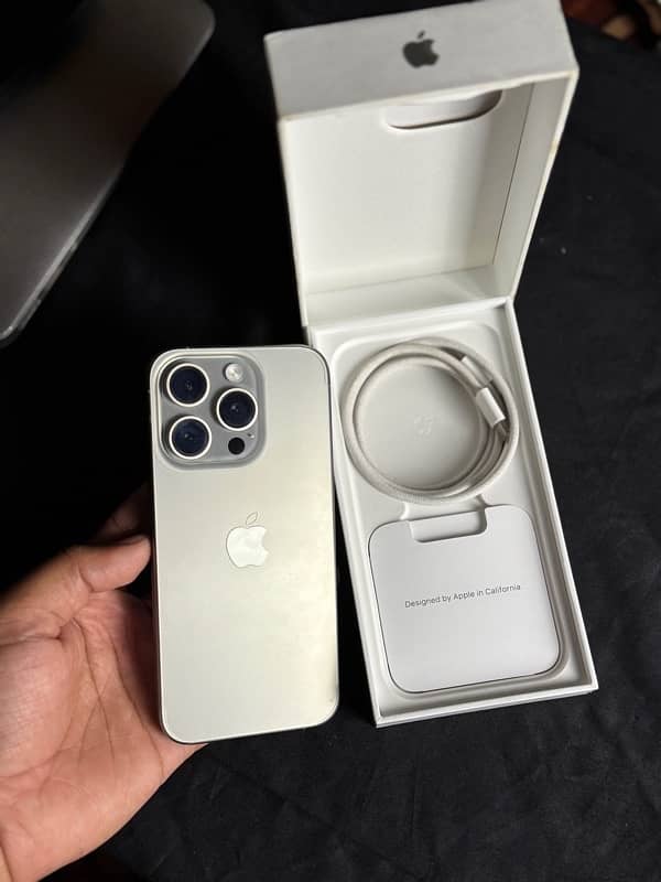 Iphone 15 pro natural 128 Jb Jv Brand New condition 7