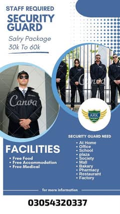 needs urgent staff security guard jobs available in Lahore