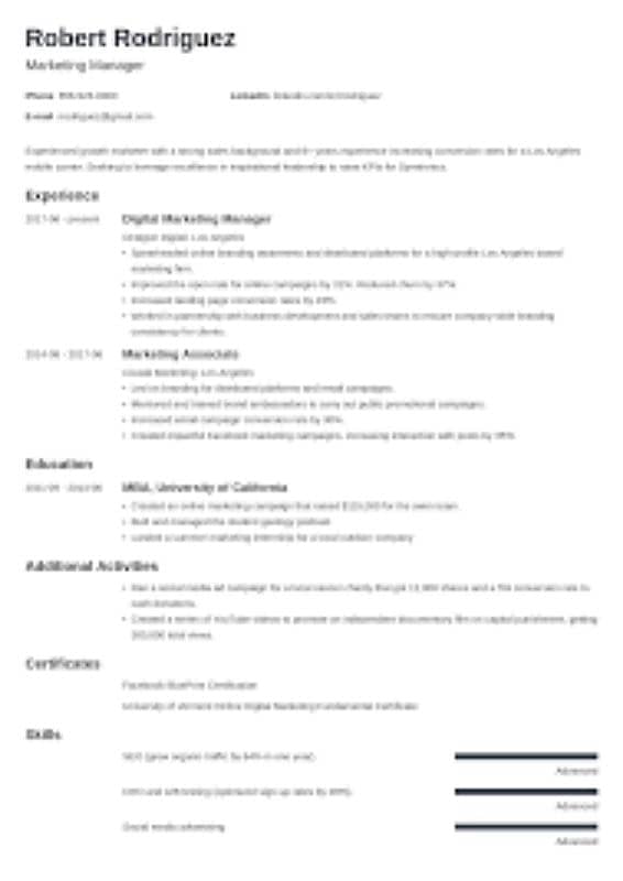 Online Master Resume 10