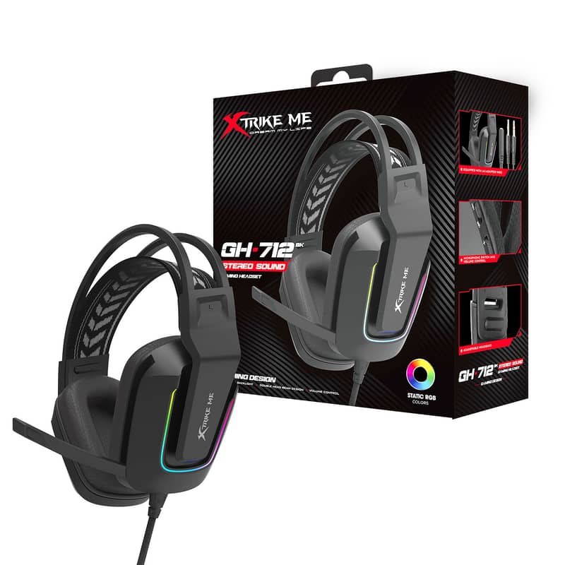 Xtrike Me Gh-515w Wired Rgb Gaming Headseat and mics bm800 2