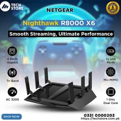 NETGEAR Gaming Beast Nighthawk Router R8000 |Tri-Band | (With Box)