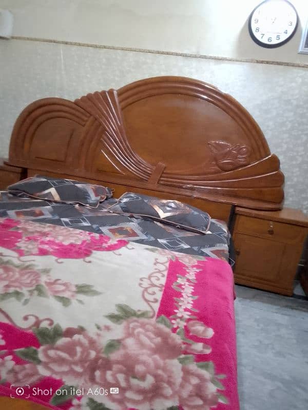 1 Queen size Bed + 1 dressing table + 1 large showcase 15