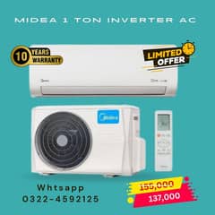 Midea 1 Ton inverter AC, T3 technology split Air conditioner