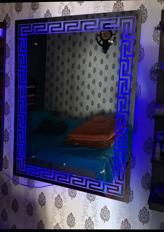 For Sale Versace Fancy Lighted Mirror 3 x 4 foot 1