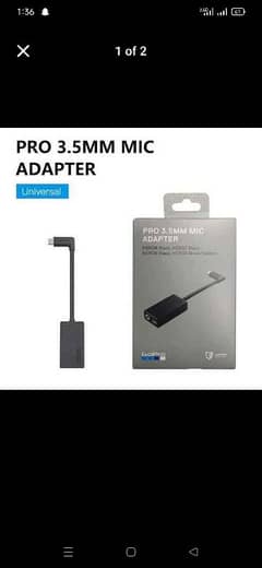 Go pro mic adapter 3.5mm