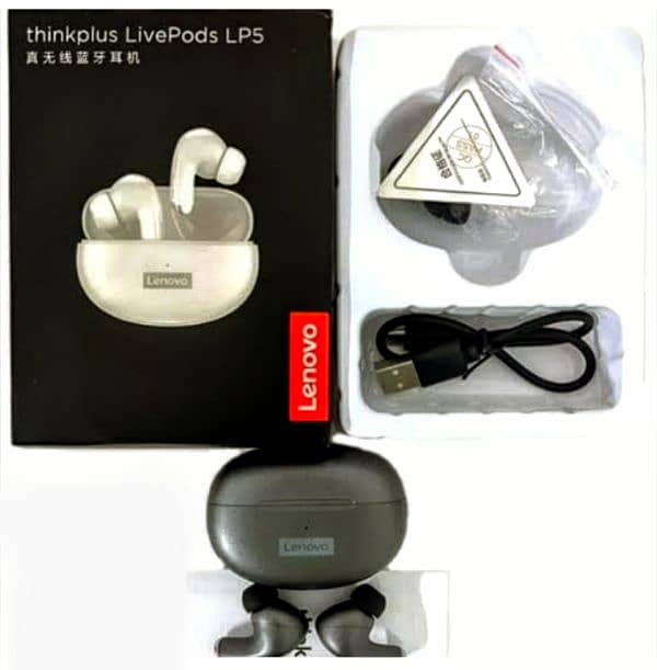 original Lenovo lp5 earbuds. 0