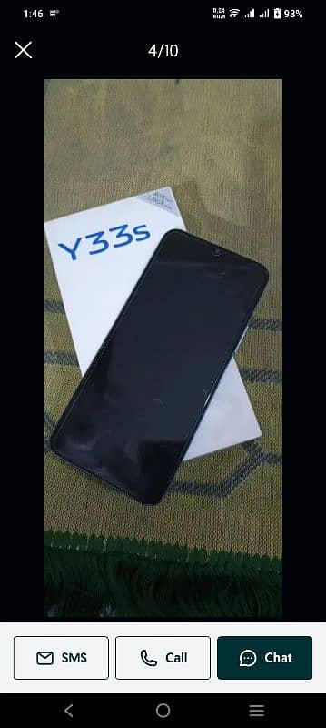 vivo y33s 8+4 128 all ok . no open no repair 0