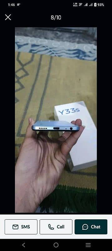 vivo y33s 8+4 128 all ok . no open no repair 2