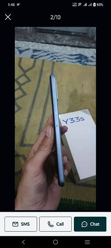 vivo y33s 8+4 128 all ok . no open no repair 4