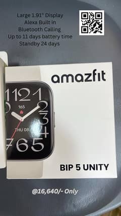 amazfit bip 5 unity smart watch 1.91”display blutooth calling