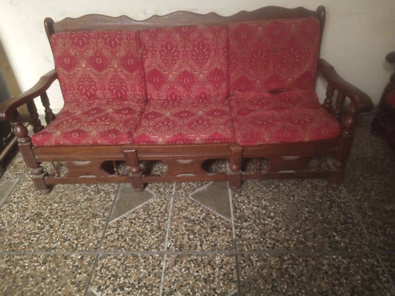 sofa set of wood for sale 1