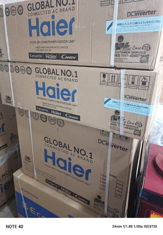 NEW haier 1 ton inverter ac 12LF 0