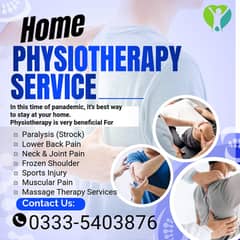 Home Physiotherapy Service/Physiotherapist Service/فزیوتھراپی ھوم سروس