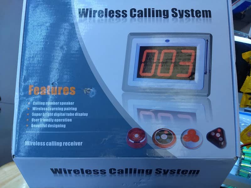 Restaurant and Hotels Wireless Service Call System for New Queue QMS 1