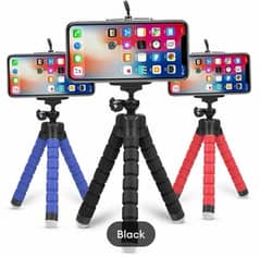 Curve-able adjustable Tripod Stand With mobile holder