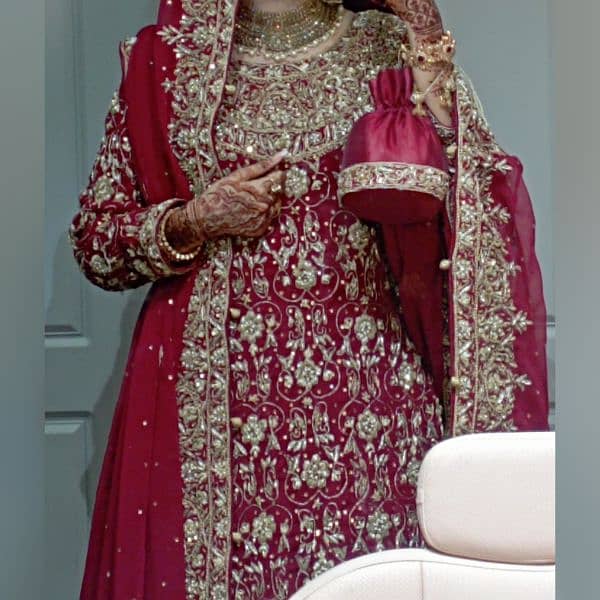 Farshi Bridal Lehanga (Reddish Maron Color) 3