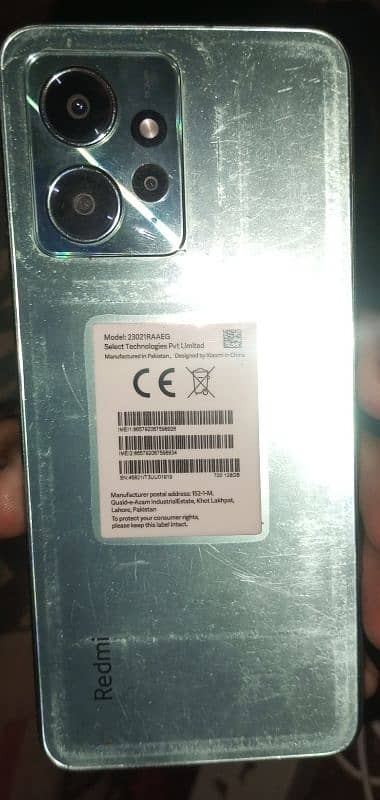 Redmi note 12 10/10 condition 6/128 ky saath 2