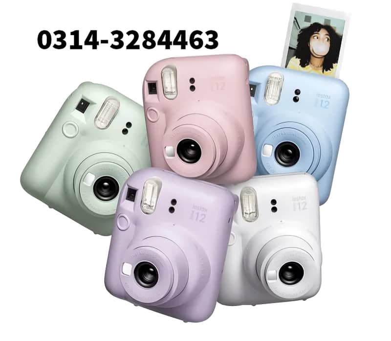 Fujifilm INSTAX Mini 12 Instant Film Camera New Sealed Multiple Colore 0