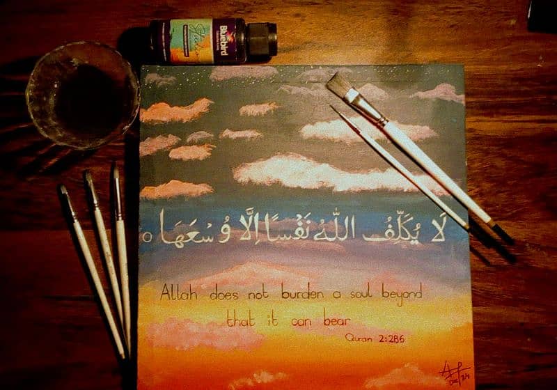 Islamic handmade calligraphy painting 0