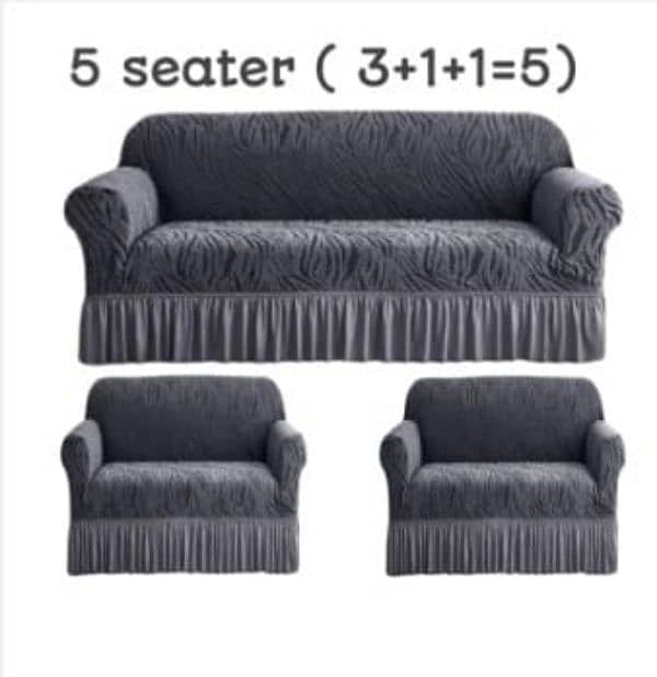 Zabra Sofa Cover 1 seater &2/3/5/6/7 seater All Colors Available 0