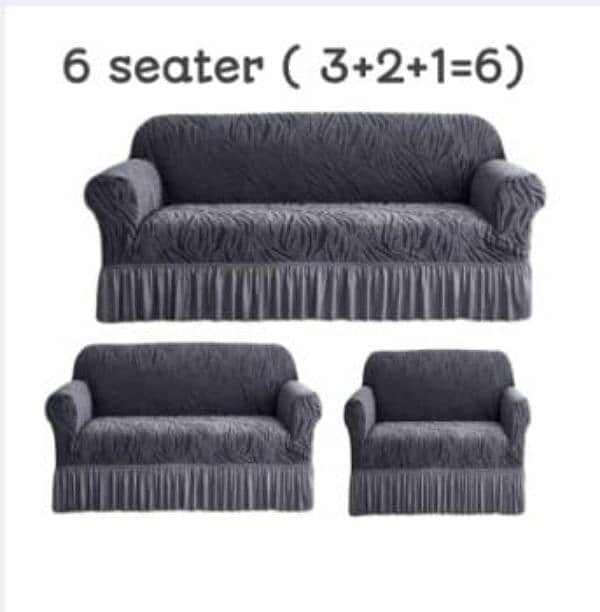 Zabra Sofa Cover 1 seater &2/3/5/6/7 seater All Colors Available 5