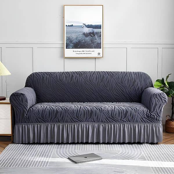 Zabra Sofa Cover 1 seater &2/3/5/6/7 seater All Colors Available 12