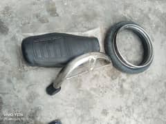 Honda 125 Seat FR Original Modyguard RR Tyre Tube  RR Rim Chain Cover