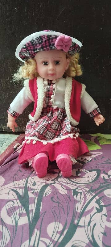 Fancy Baby Stuffed Doll with Music - Large 0