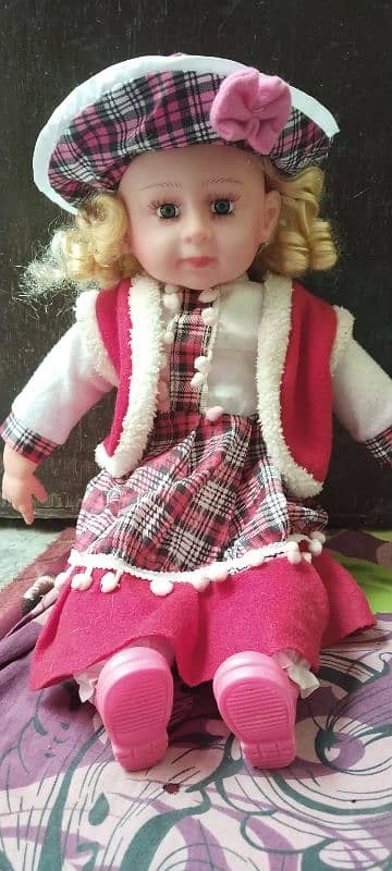 Fancy Baby Stuffed Doll with Music - Large 1