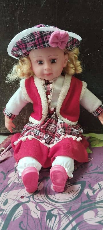 Fancy Baby Stuffed Doll with Music - Large 2