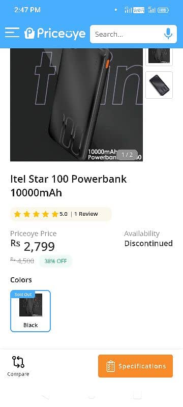 itel 10000mah powerbank 6