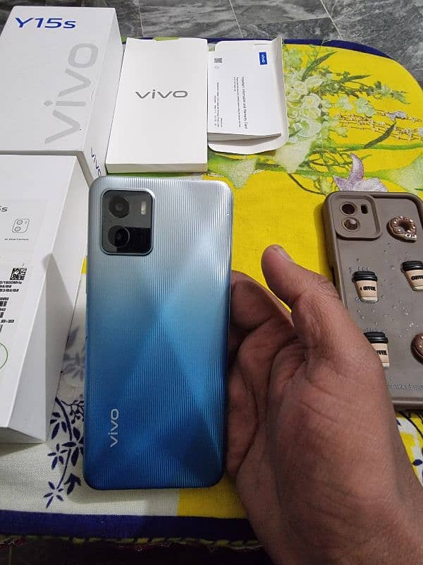 vivo y15s with box dual sim official pta approved 7