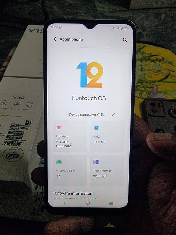 vivo y15s with box dual sim official pta approved 14