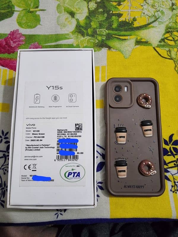 vivo y15s with box dual sim official pta approved 18