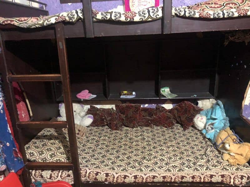 kids bunkbed available condition is good without mattress 0