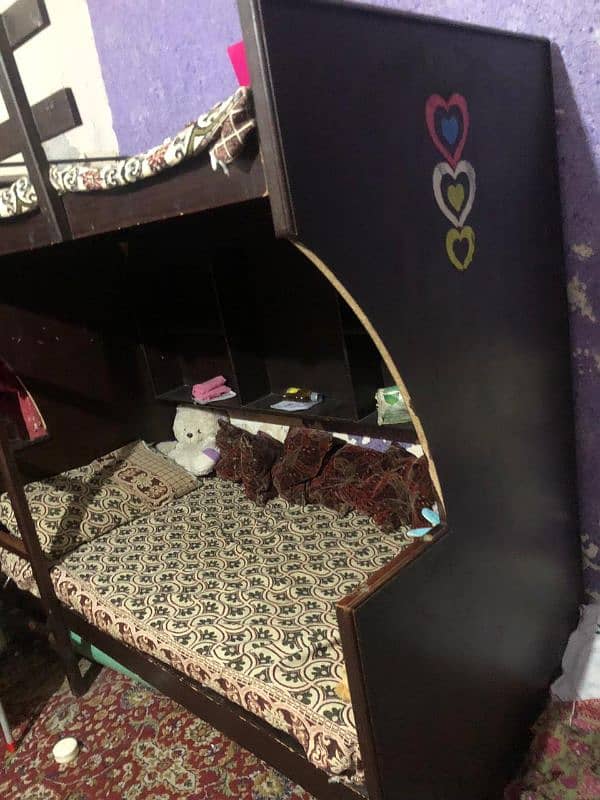 kids bunkbed available condition is good without mattress 2