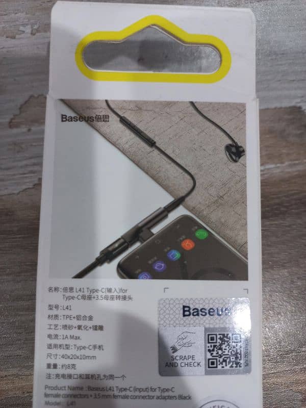 Baseus Converter Type-C to Type-C & 3.5mm Jack Adapter 2