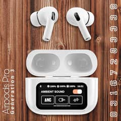 Wireless Airpods Pro Gen 3 with Touch Screen