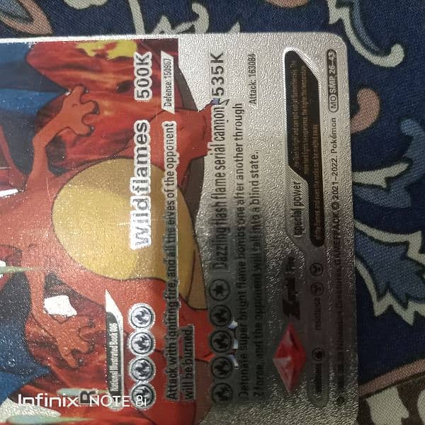 pokimon charizard V hp508 silver foil fan art 1