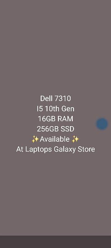 Dell Latitude 7310 I5 10th Gen 1